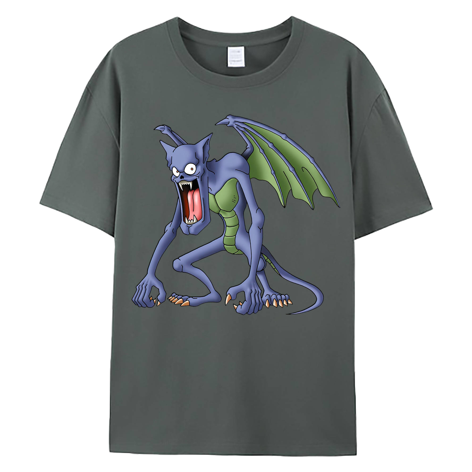 （画像用） ドラゴンクエスト Doragon Kuesuto Dragon Quest 綿100％ メンズ半袖Tシャツ｜肌触りやわらか＆通気性